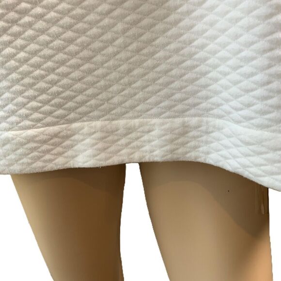 Croft And Barrow White Quilted Pattern Long Sleeve Crew Neck Sweatshirt Size Med - Picture 3 of 13